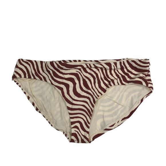 ANDIE Hipster Bikini Swim Bottom Women Sz L Striped Feminine Resort Retro NWT - Picture 3 of 8